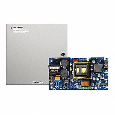SECURITRON AQS24108C8R2 Power Supply Steel 14 L 14 W 4.75 H