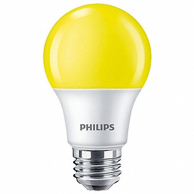 PHILIPS 8A19LEDYELLOWPND120V41FB LED 8 W A19 Medium Screw (E26)
