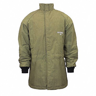 NATIONAL SAFETY APPAREL C04NPQHLTDSM32 K4821 Flame Resistant Jacket Green S