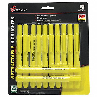 ABILITY ONE 7520020000000 Highlighters Pen Style Barrel PK12