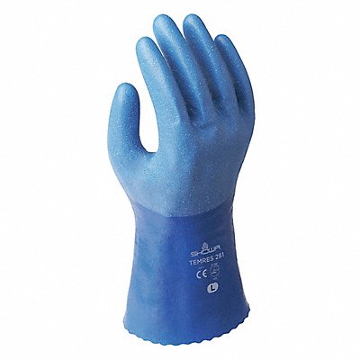 SHOWA 281XXL11EU Chemical Resistant Gloves Blue 2XL PR