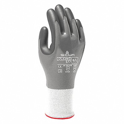 SHOWA 577XXL10V VF Coated Gloves Gry 2XL 54ZU41 PR