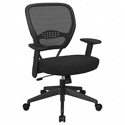 OFFICE STAR 557N17231 Desk Chair Fabric Black 19-23 Seat Ht
