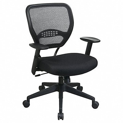 OFFICE STAR 5500 Desk Chair Mesh Black 19 to 23 Seat Ht