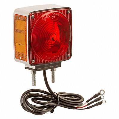 GROTE 55340 Stop/Turn/Tail Light Square Red Yellow