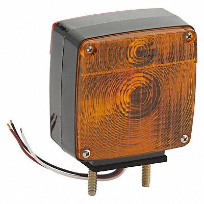 GROTE 55420 Stop/Turn/Tail Light Square Red Yellow