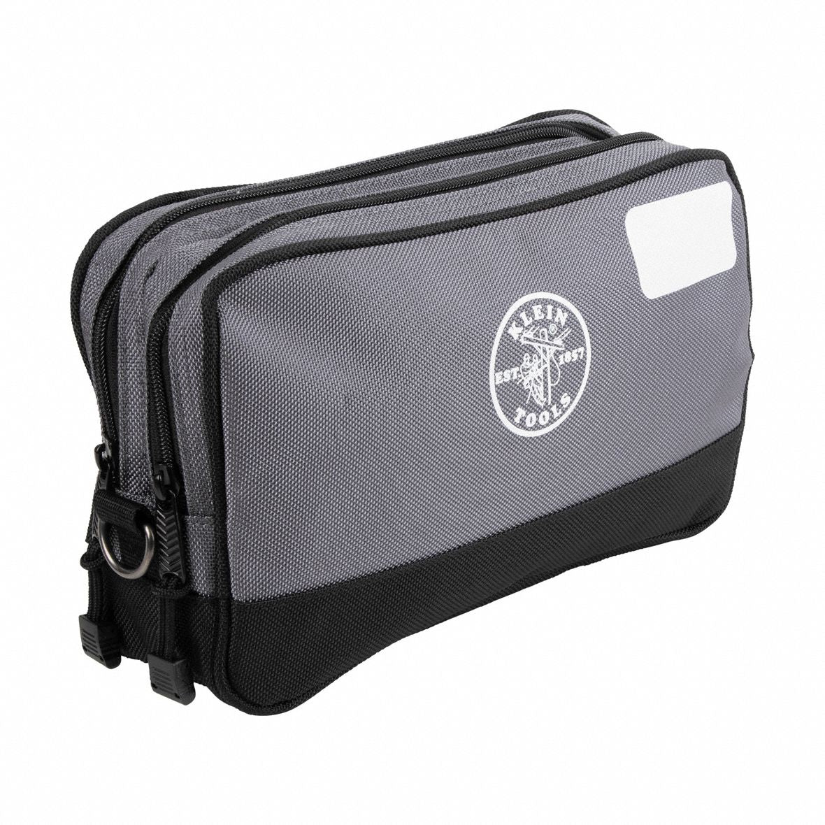 KLEIN TOOLS 55583 Double Zipper Bag 12 x 7-Inch