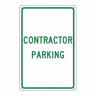 NMC TM50G Contractor Parking Sign