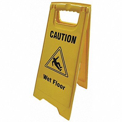 GRAINGER 55AK19 Caution Sign 23-39/64 H 11-51/64 W