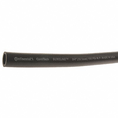 CONTINENTAL CWH07575G Garden Hose 3/4 ID x 75 ft Black