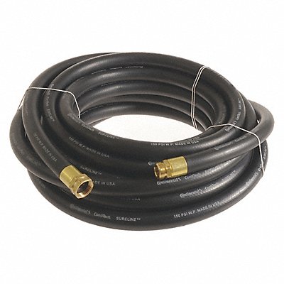 CONTINENTAL CWH100100MFG Garden Hose 1 ID x 100 ft Black