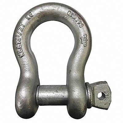 GRAINGER 55AX87 Anchor Shackle 27 000 lb Carbon Steel
