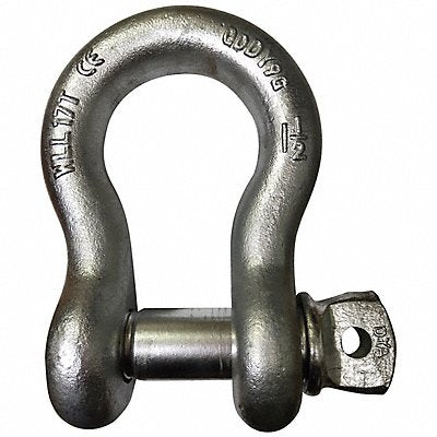 GRAINGER 55AX88 Anchor Shackle 34 000 lb Carbon Steel