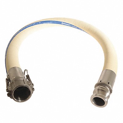 CONTINENTAL FTH15015CEG Food Grade Hose 1-1/2 ID x 15 ft White