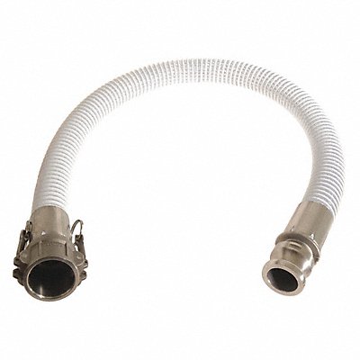 CONTINENTAL VBT20005CEG Food Grade Hose 2 ID x 5 ft Clear