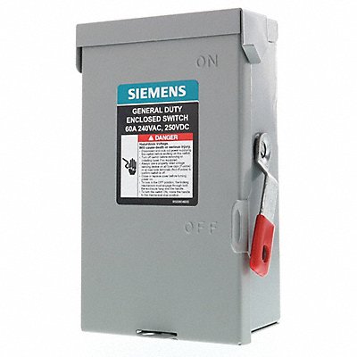 SIEMENS GNF322A Safety Switch Non Fusible 60 A Steel