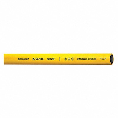 CONTINENTAL GOR1005050G Air Hose 1 ID x 50 ft Yellow