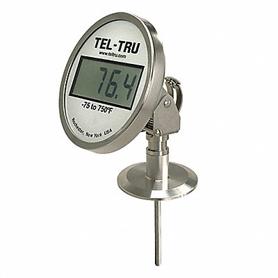 TEL-TRU SD5AB58213P2202320 Digital Dial Thermometer 2-1/2 Stem L
