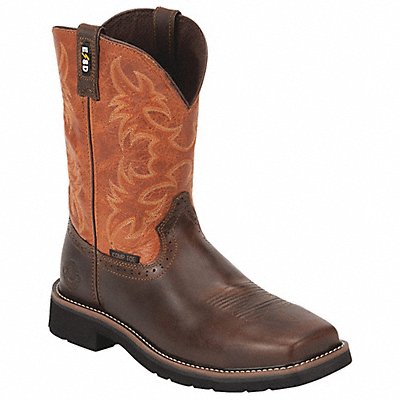 JUSTIN ORIGINAL WORKBOOTS SE4300 Western Boot D 8 1/2 Brown PR