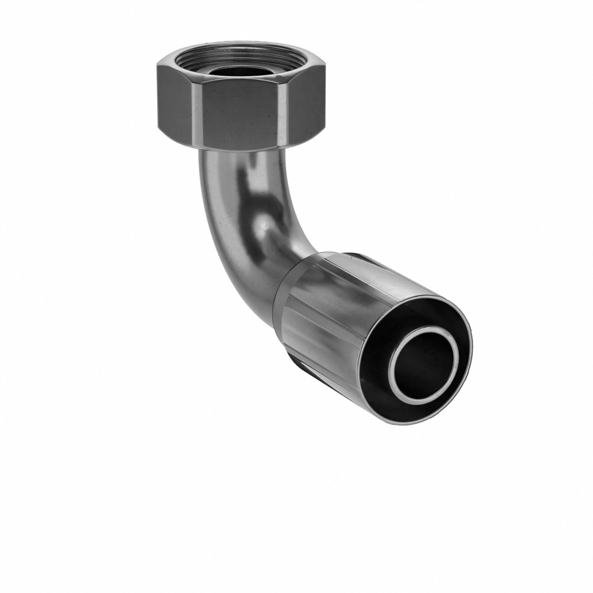 PARKER 11C433820 Crimp Fitting 90 Deg 1-1/4 ID M45-2 F