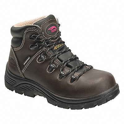 AVENGER SAFETY FOOTWEAR A7130 6-Inch Work Boot M 6 1/2 Brown PR