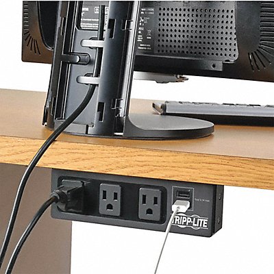 TRIPP LITE TLP310USBS Surge Protector Outlet Strip 15.0A Black