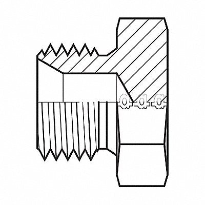 ADAPTALL 9030M12X10 Hose Adaptor 12 mm Metric