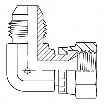 ADAPTALL 92920404 Hose Adaptor 1/4 JIS 1/4 JIS