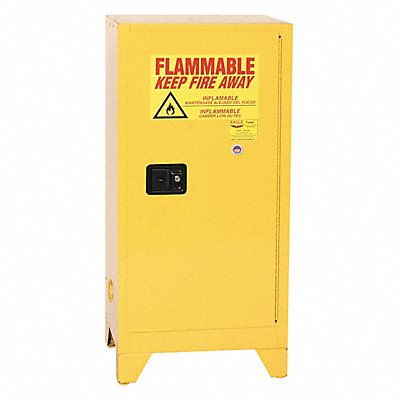 EAGLE 1905XLEGS Flammable Liquid Safety Cabinet Yellow