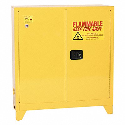 EAGLE 1932XLEGS Flammable Liquid Safety Cabinet Yellow