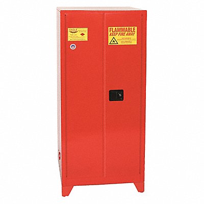 EAGLE PI62XLEGS E5394 Flammable Liquid Safety Cabinet Red