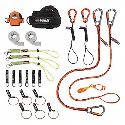 ERGODYNE 3183 Tool Tethering Kit Black/Green/Orange