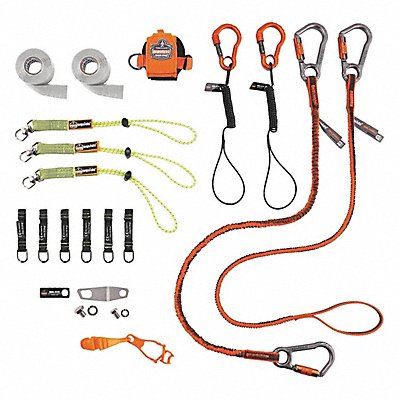 ERGODYNE 3184 Tool Tethering Kit Black/Green/Orange