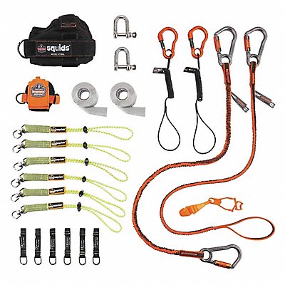 ERGODYNE 3186 Tool Tethering Kit Black/Green/Orange