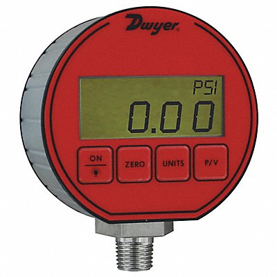 DWYER DPG010 K4245 Digital Pressure Gauge 3 Dial Size Red