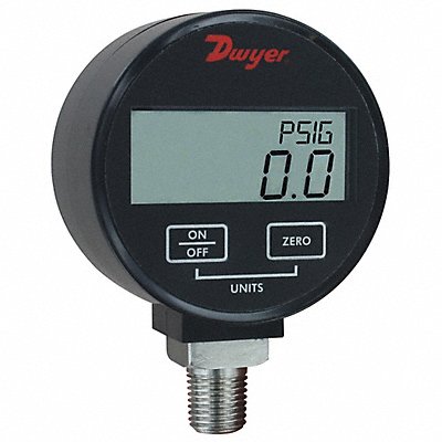 DWYER DPGW11 K4248 Digital Pressure Gauge 3 Dial Size Blk