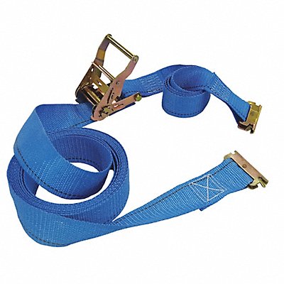 GRAINGER 55ET73 Tie Down Strap E-Track Blue PK5