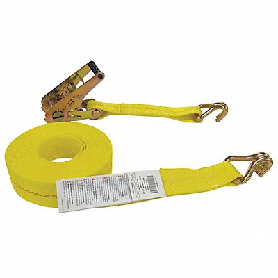 GRAINGER 55ET67 Tie Down Strap Wire-Hook Yellow