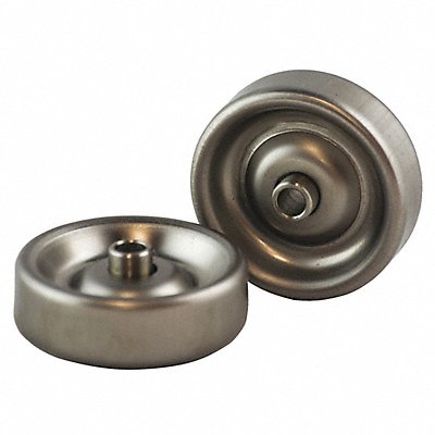 GRAINGER SW19X250SS Skate Wheel Silver Hub 13/16 W PK4