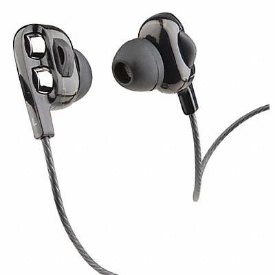 MOBILESPEC MBS10307 Wired Earbuds Dual Driver Plastic Black
