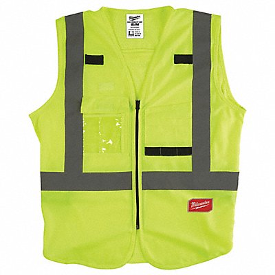 MILWAUKEE 48735021 High Visibility Vest S/M Yellow/Green