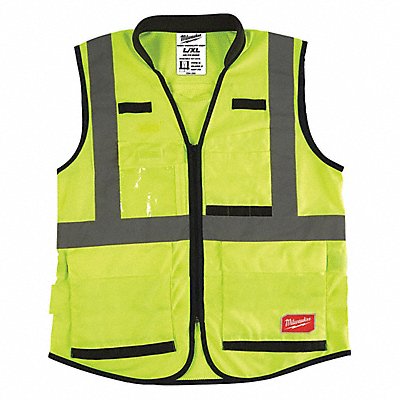 MILWAUKEE 48735082 K2425 High Visibility Vest L/XL Yellow/Green