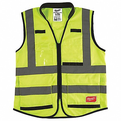 MILWAUKEE 48735042 K2424 High Visibility Vest L/XL Yellow/Green