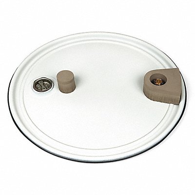 GRAINGER P2212KITLGRAIV Drum Cover White Steel 55 gal