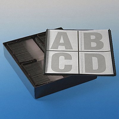 GLOBE SCIENTIFIC 513224 Mic Slide Box 196.86 x 171.45 mm Black