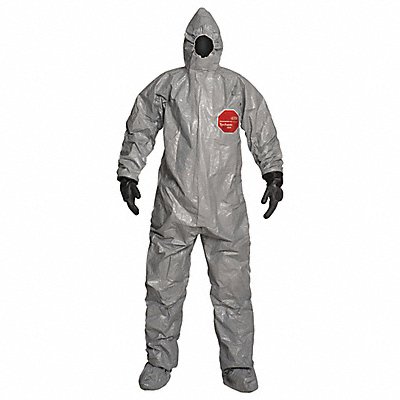 DUPONT TF199TGYMD0006WG Hooded Coveralls Grey M PK6
