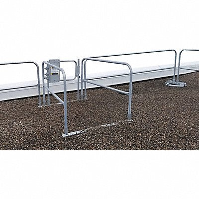 GARLOCK SAFETY SYSTEMS 449001600 Guardrail Grey Overall 3-1/2 ft H