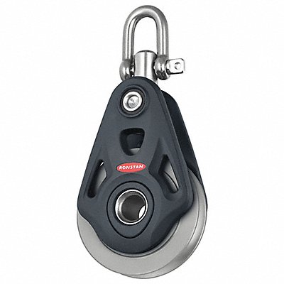 GRAINGER RF74100AW Pulley Block Shackle 9/16 in Rope dia.