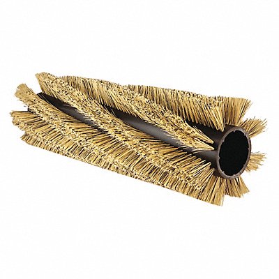 TENNANT 66019 Floor Machine Brush 14 in Dia Blk/Beige