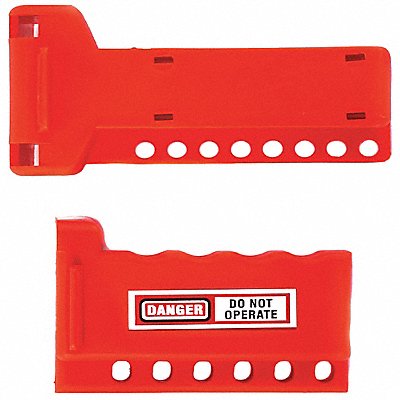 SKILCRAFT 534000NIB0386 Ball Valve Lockout Red 5 L 4 H 3 W